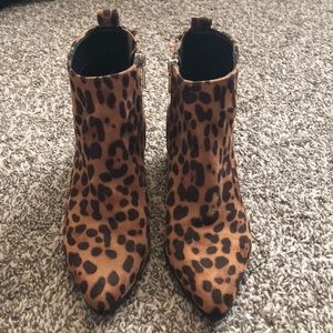 Leopard booties